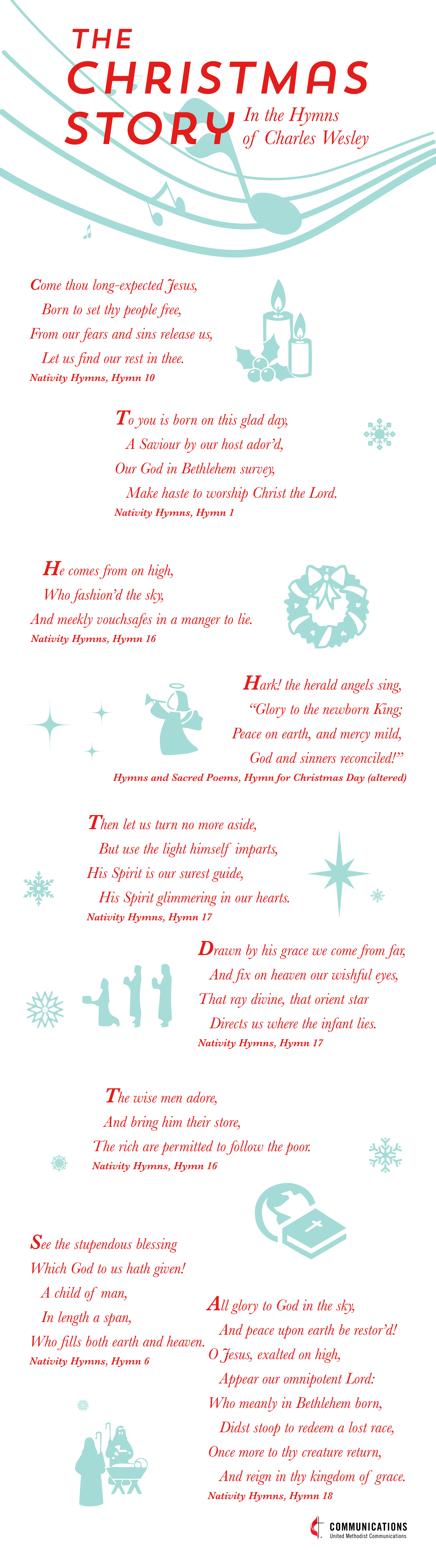 Christmas in the Hymns of Charles Wesley Infographic 